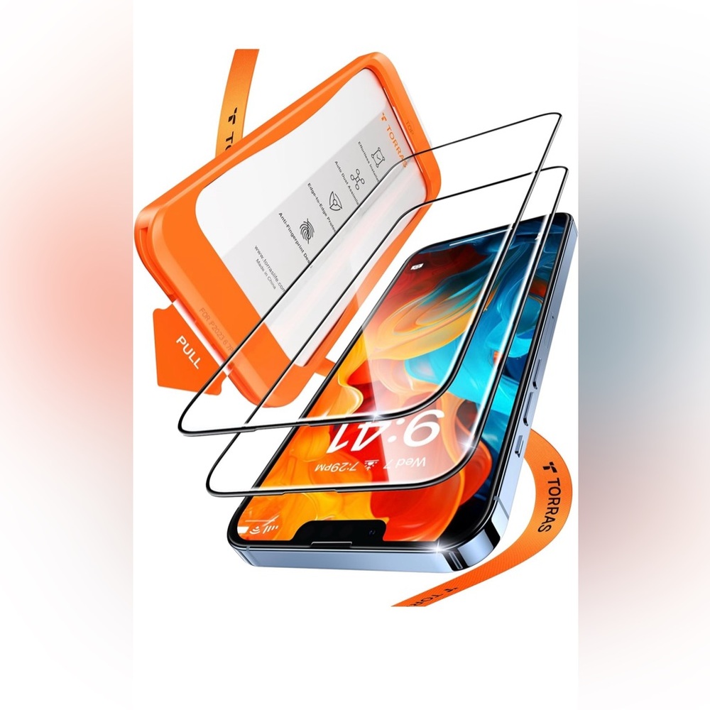 TORRAS Top-Notch Diamond Shield for iPhone 13/ 13 Pro/ 14 Screen Protector